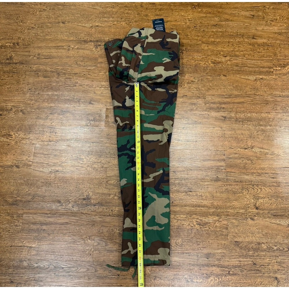Propper BDU Army Green Woodland Camo Button Fly Ripstop Cargo Pants Men M 32x33 - Picture 8 of 9